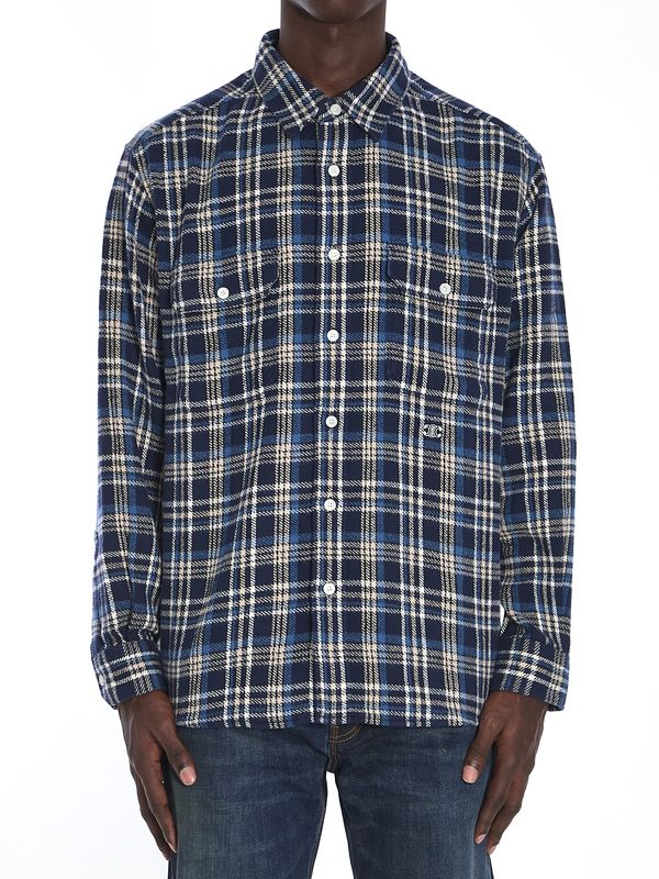 Triomphe Logo Embroidery Check Shirt