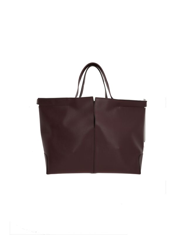 Tod'S Burgundy Tote Bags