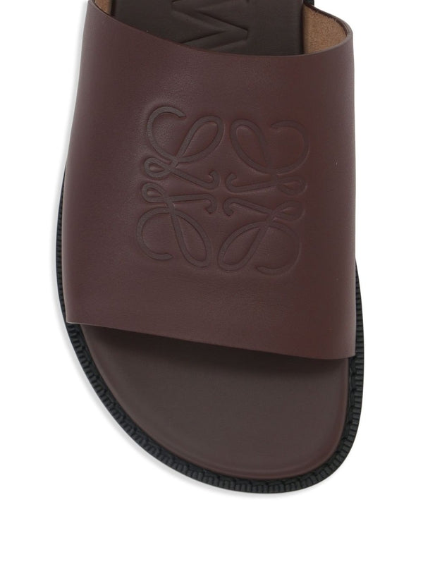 Loewe Burgundy Slides