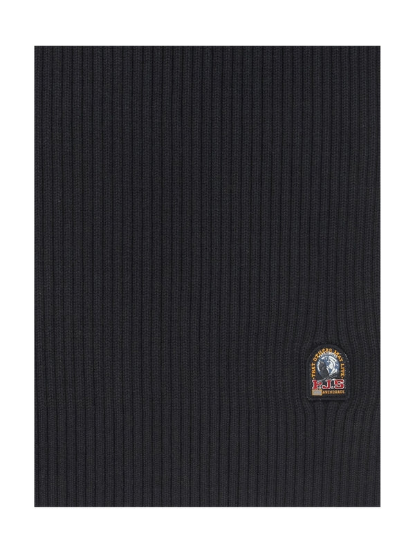 Logo Patch Wool Scarf