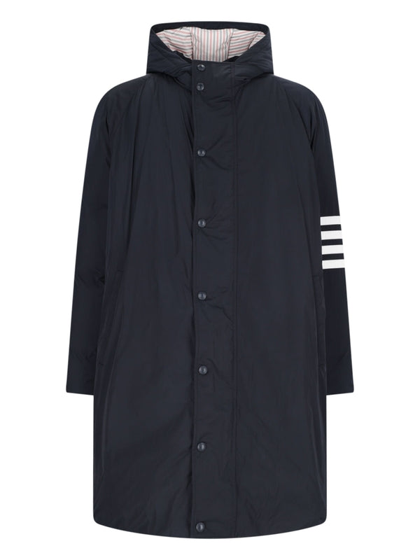 4-Bar Detail Hoodie Coat