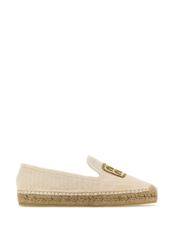 Logo Embroidered Espadrilles