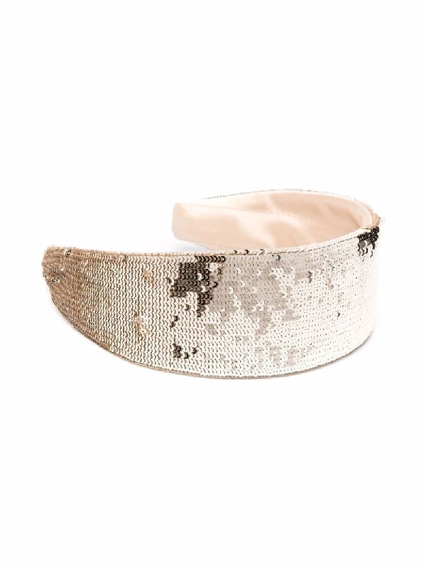 Allover Sequin Satin Headband