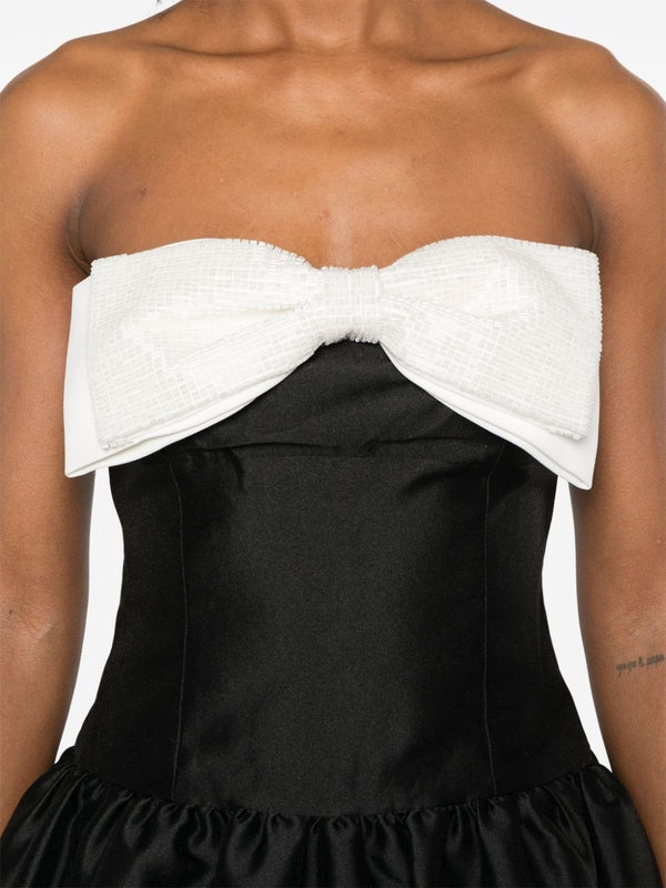 Bow Detail Tube Top Dress