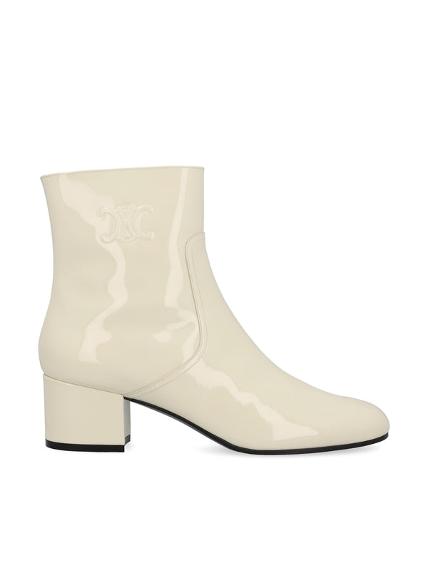 Triopé Logo Leather Ankle Boots