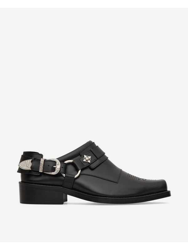 Western Buckle Leather Loafer