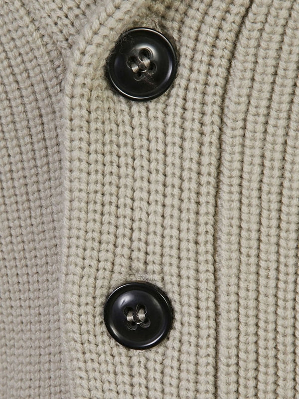 Beige Wool Cardigan