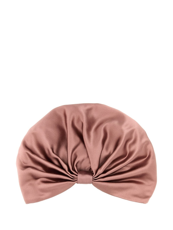 V Logo Silk Turban Hat