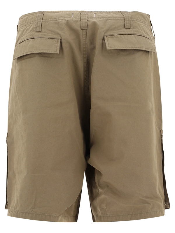 Zipper Pocket Cotton Bermuda Shorts