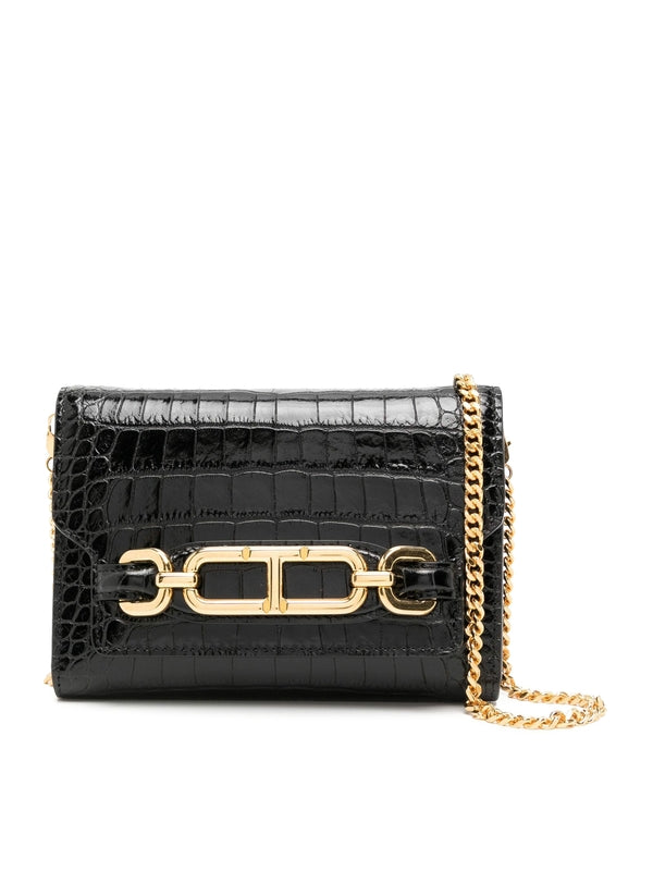 Whitney Croc Effect Mini
  Shoulder Bag