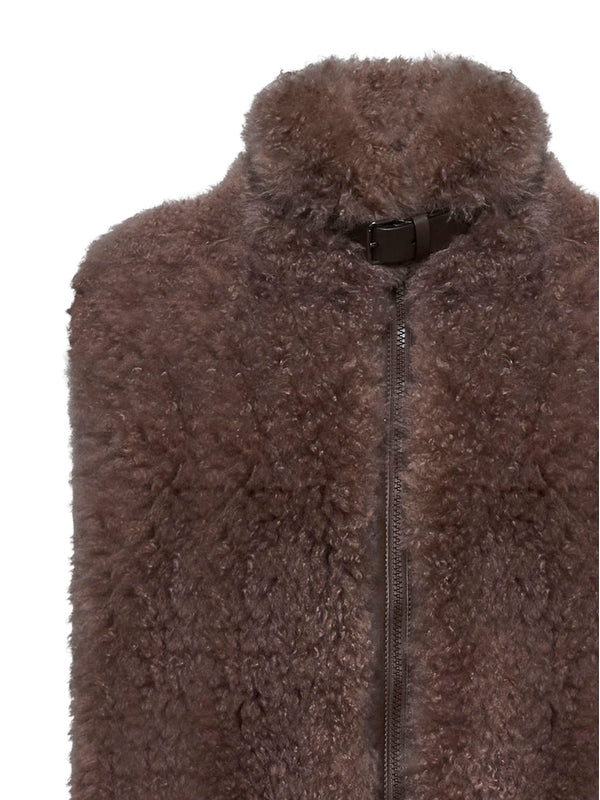 Brown Shearling Vest