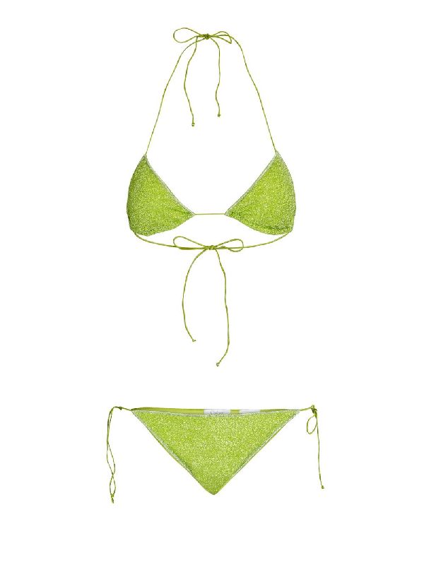 Lurex Halterneck Bikini Set