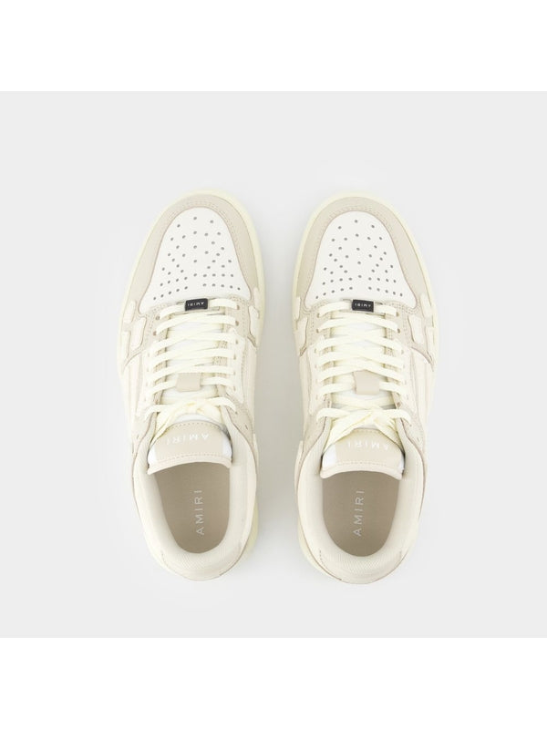 スケルレザーロートップスニーカー