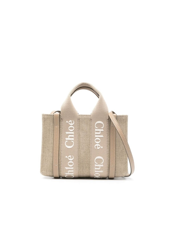 Woody Logo Mini Tote Bag