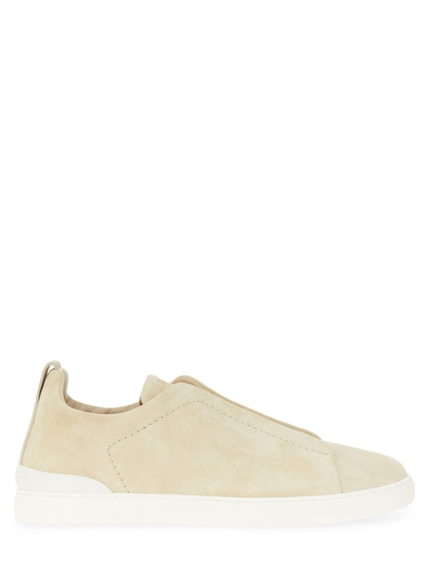 Z Zegna - Beige Low Top Sneakers - Jente