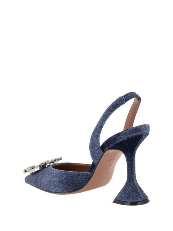 Begum Denim Printing Velvet
  Slingback Heel