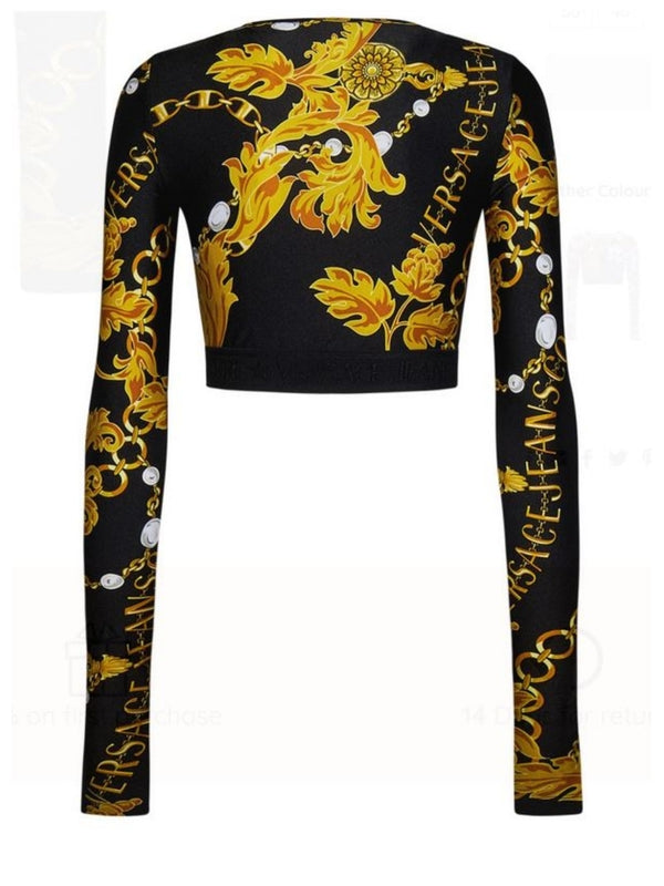 All-Over Printing Long Sleeve Top