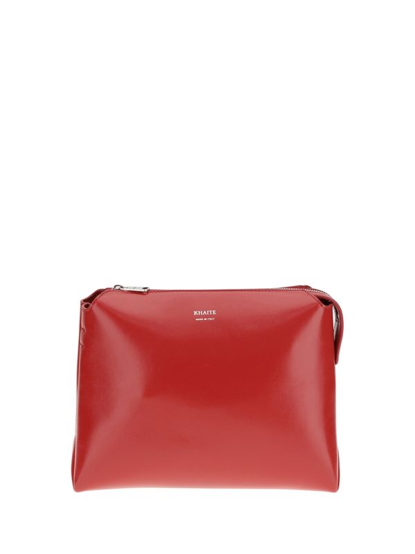Logo Detail Calfskin Shoulder Bag