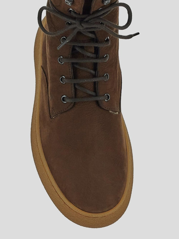 PeBBle Tab Suede Lace-up Boots