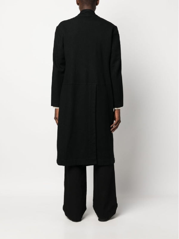 Black Wool Single Coat