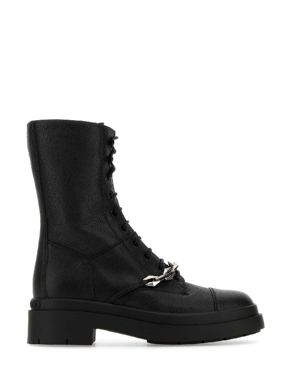 BOOTS NARIFLATAUQ BLAANT Black Lace-Up Boots