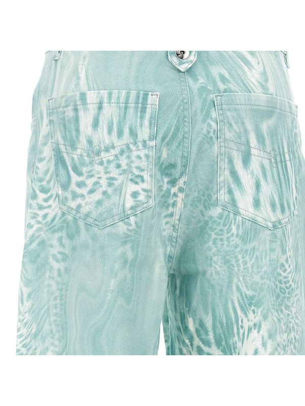 Leopard Printing Denim Pants