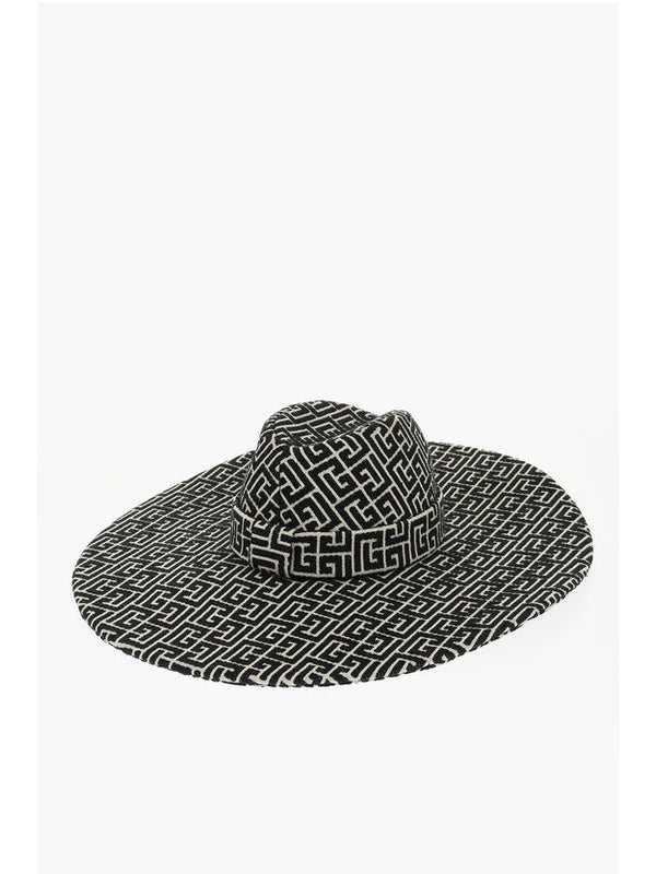 Balmain Black Beige Fedora