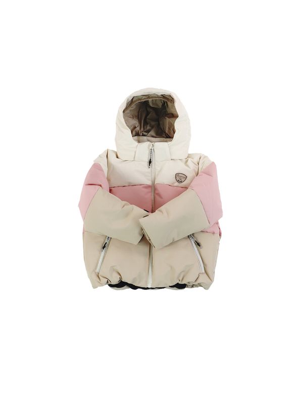 Logo Patch Nylon Hooded Padded Jacket