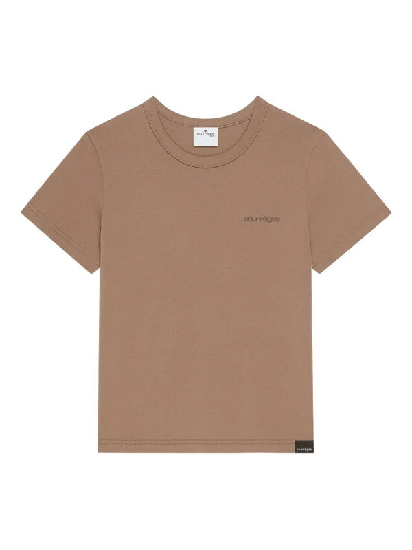 Courrèges Beige Short Sleeve T-Shirt