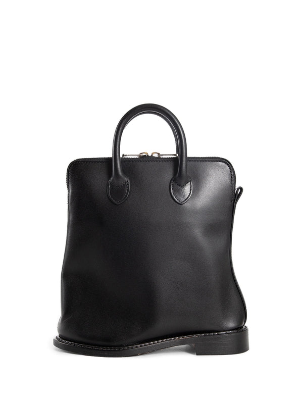 Top Handle Leather Tote Bag