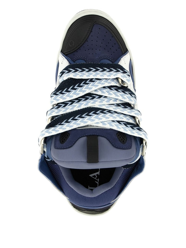 Lanvin Navy Low Top Sneakers