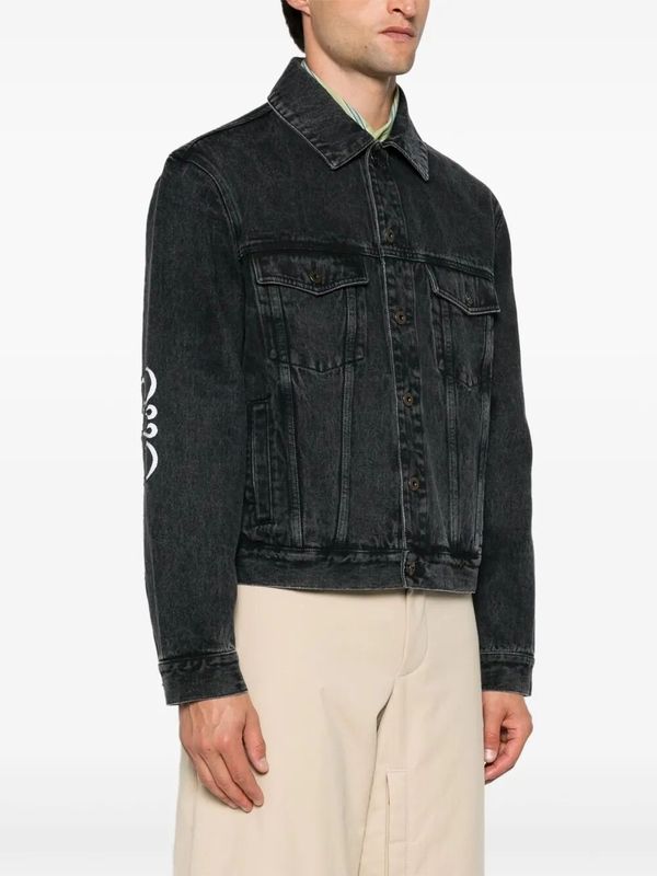 Anagram Washed Denim Jacket