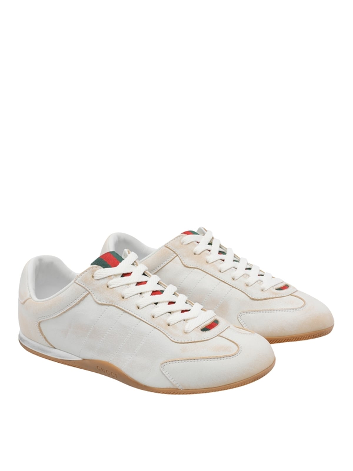 Gucci White Low Top Sneakers