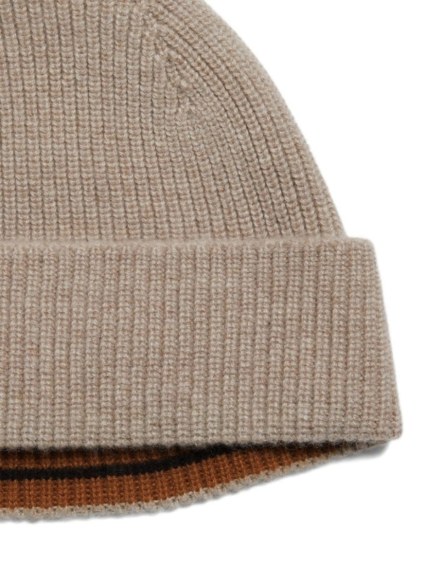 Z Zegna Beige Beanies