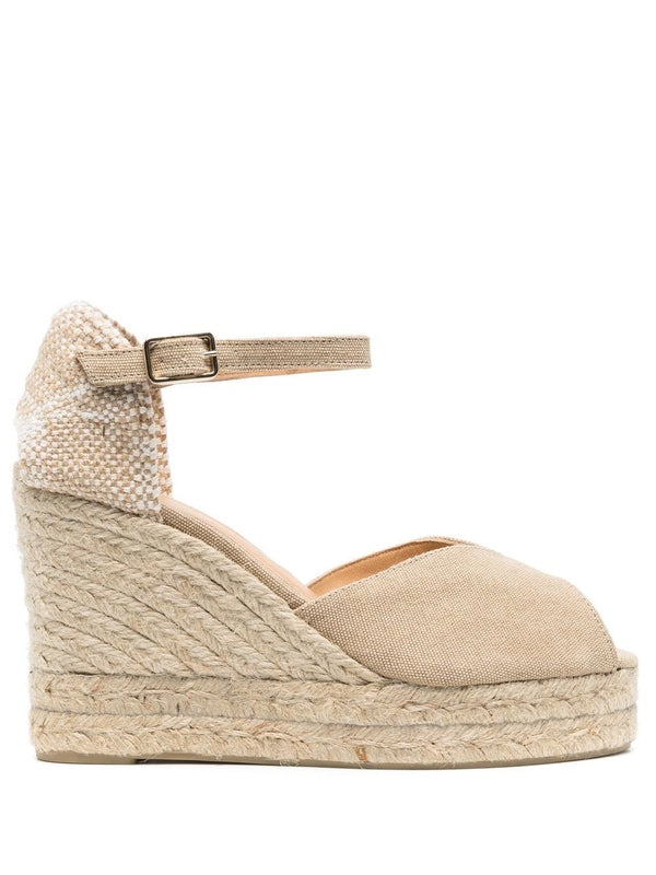 Castaner Beige Wedge Sandals