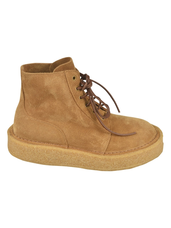 Suede Lace-up Boots