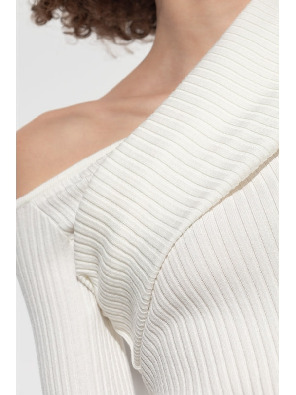 Twist Asymmetric Rib Knit