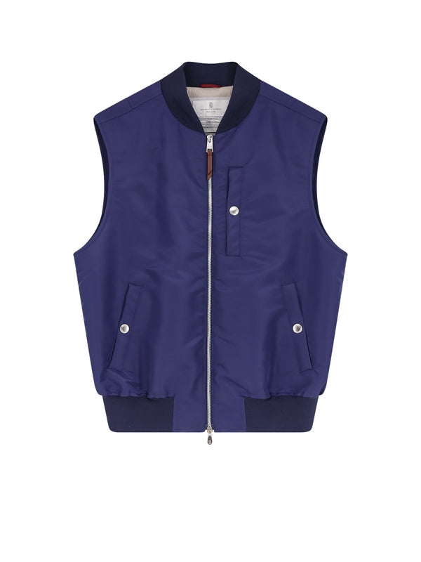 Brunello Cucinelli Blue Vests