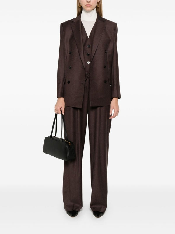 V-Neck Button Wool Vest