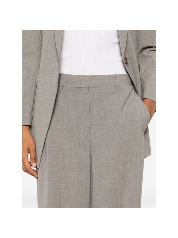 Straight Wool Pants