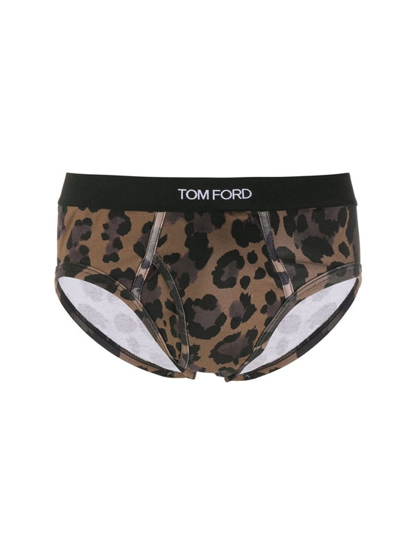 Logo Band Leopard Printing
  Underwear