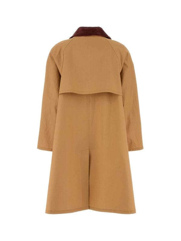 Velvet Collar Cotton Coat