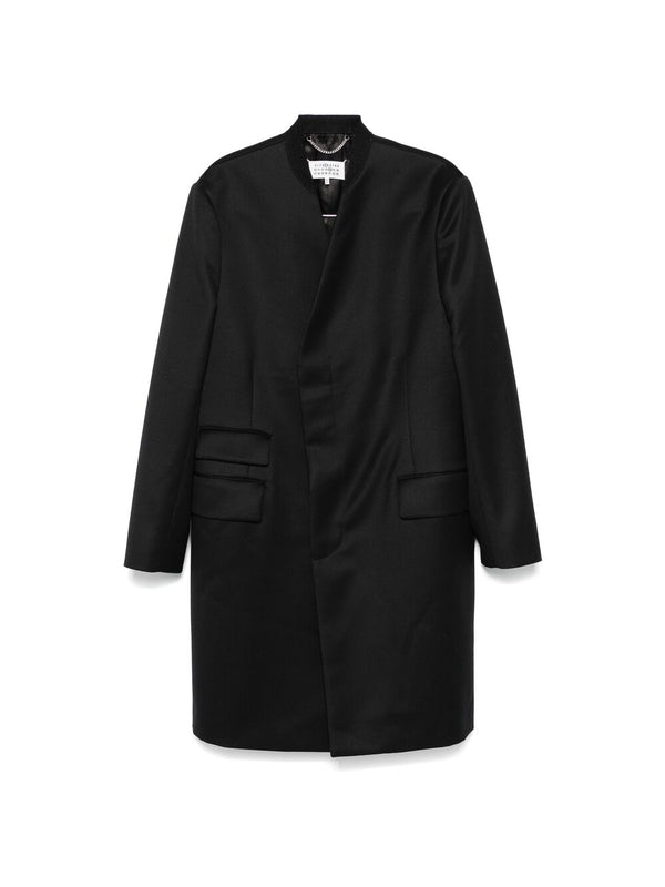 Back Stitch Wool Coat