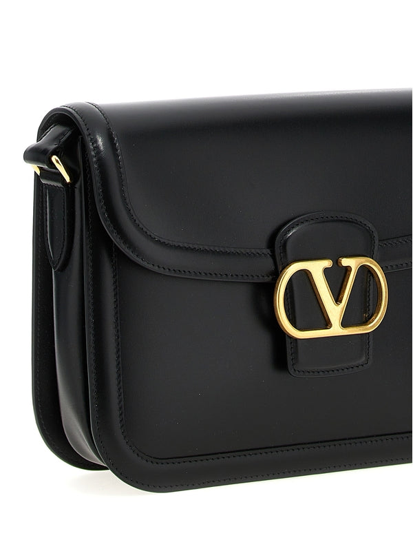9To5 V Logo
  Detail Leather Crossbody Bag
