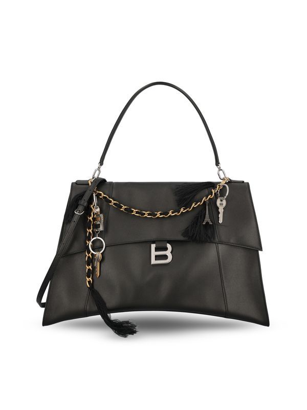 Balenciaga Hourglass Large Black Crossbody & Shoulder Bags