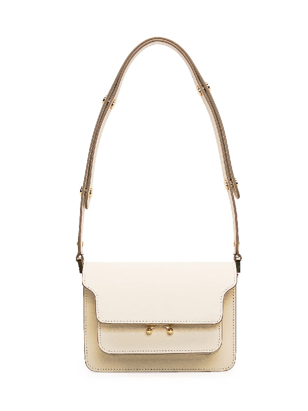 Trunk Saffiano Leather Mini Shoulder Bag