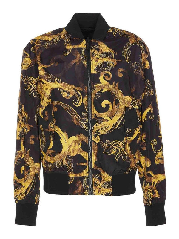 Baroque Pattern Bomber Jacket