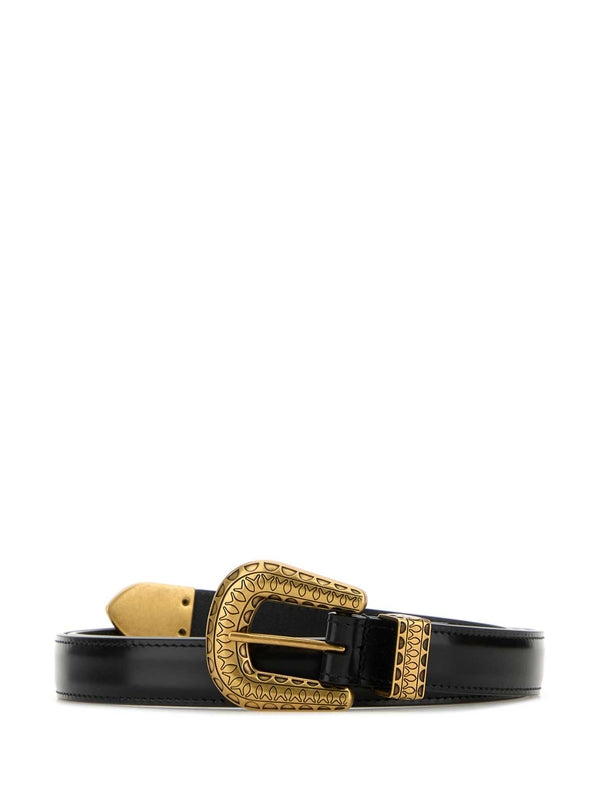 Valentino Black Leather Belts