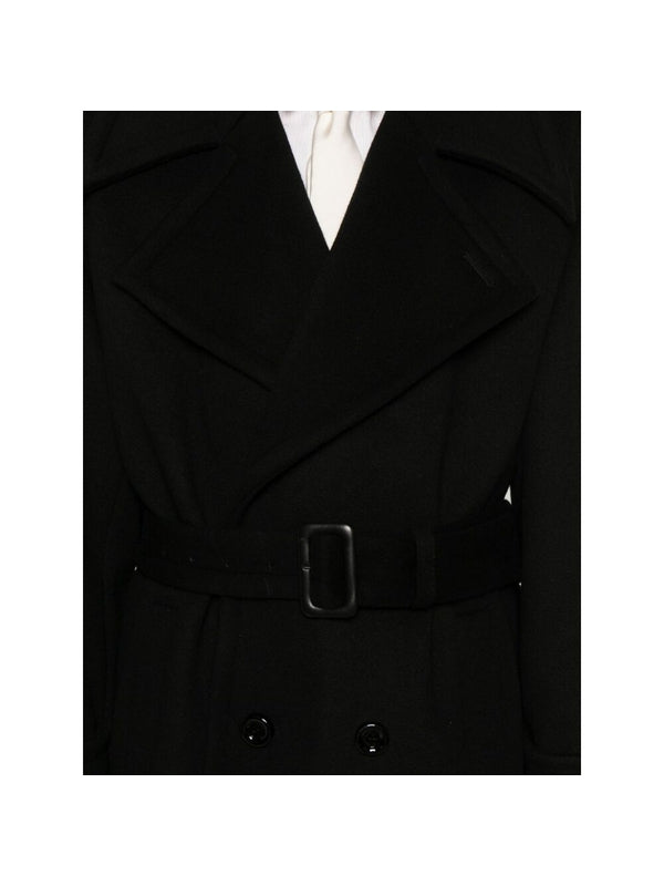 Double Wool Cashmere Trench Coat