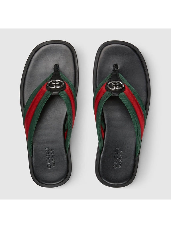 Gucci Black Flip Flops